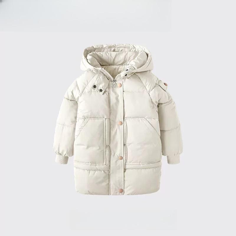 Winter Children's Jackets, Down Cotton-padded Jackets for Boys and Girls, Korean Version of The Mid-length Thickened Warmth