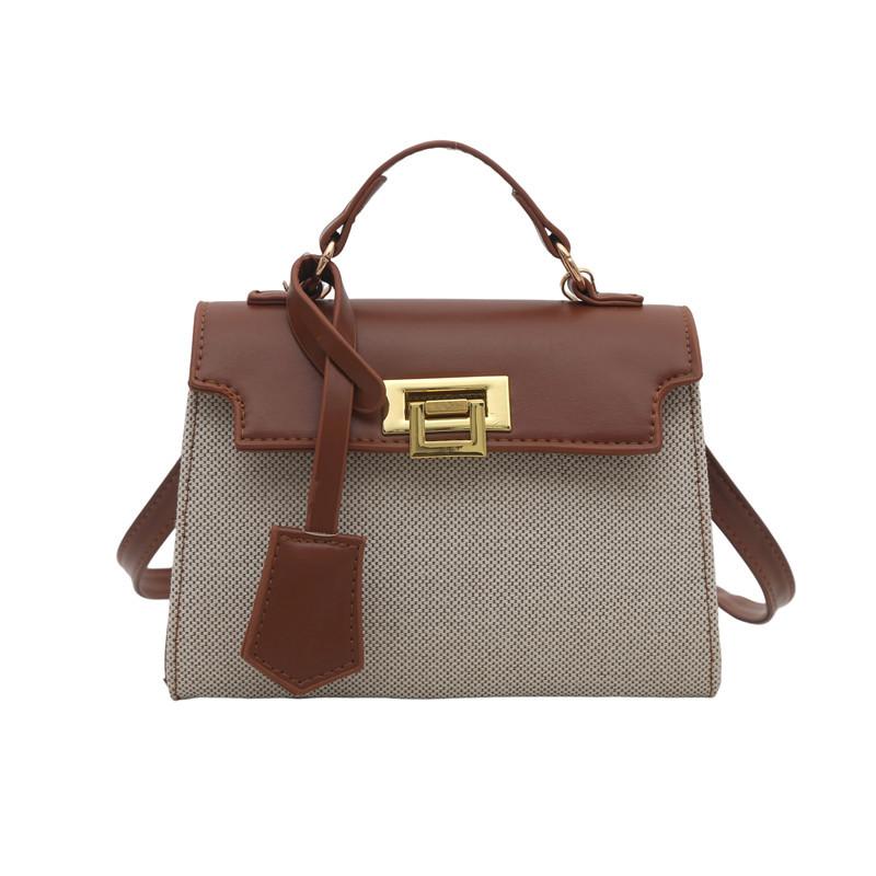 Premium texture handbag women's 2025 new trendy fashion versatile shoulder messenger bag retro foreign style small square bag