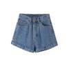 Women's Denim Shorts for Summer Thin A-line Straight Leg Casual Wide Leg Shorts for Women