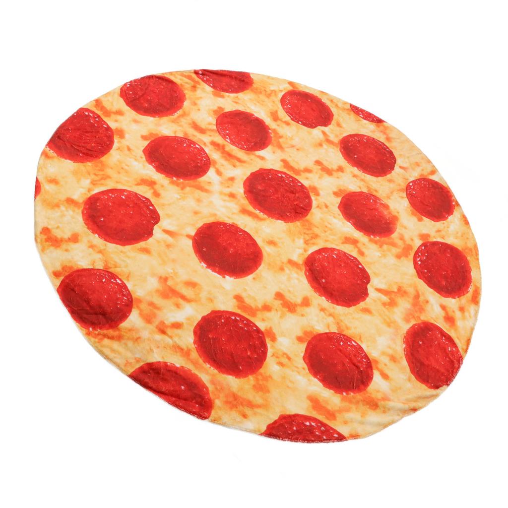 Pizza Blanket for Adults and Kids Soft Flannel Throw Blanket Comfortable Vivid Funny Food Throw for