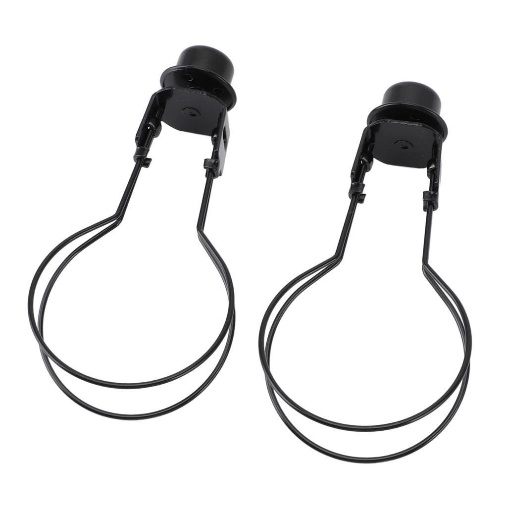 Bulb Clip Adapter Metal Wire Rust Proof Clip On Bulb Lampshade Holder with Finial Top for Table Lamp Floor Lamp 2pcs