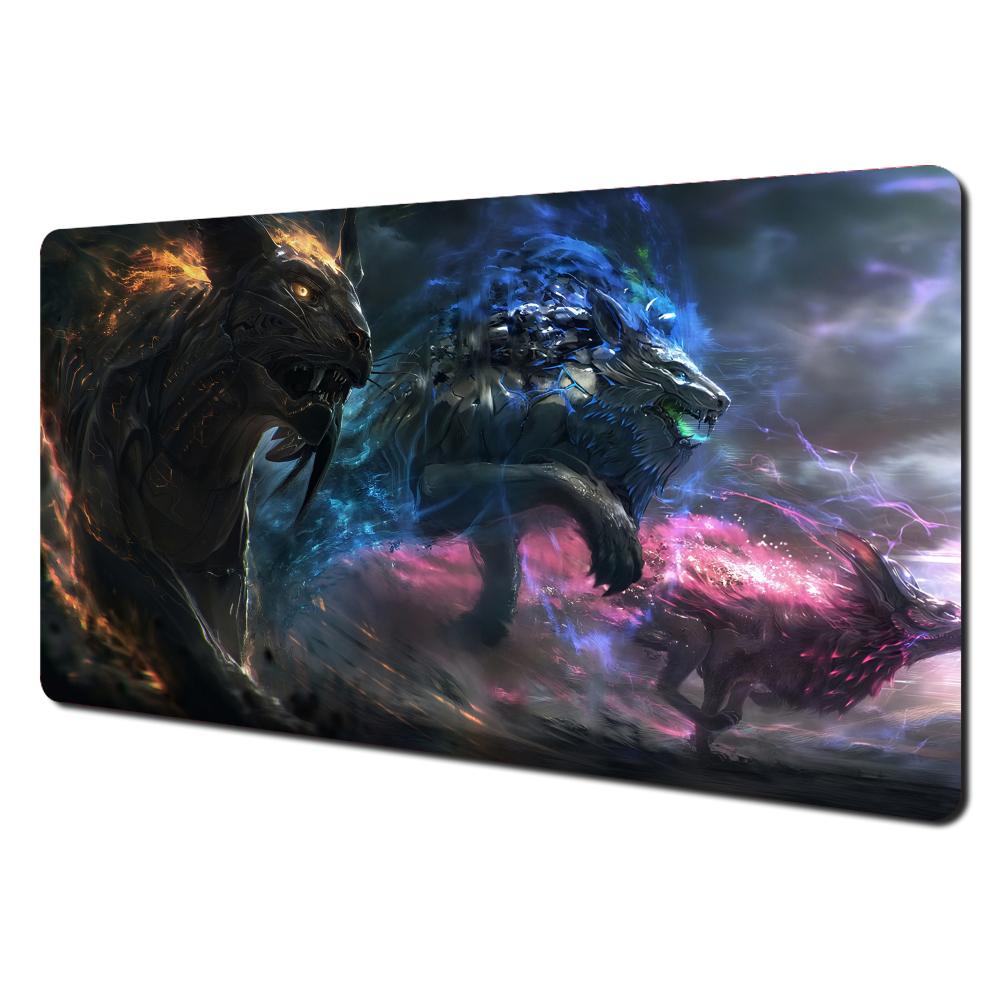 Mysterious beast theme Mouse Pad Desk Mat Stitched Edge NonSlip Durable pad for computer mouse Gaming pads tapis souris