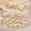 1 Pair 2026 New Geometric Minimalist Earrings For Women High-End Round Hoop Earring 304 Stainless Steel Jewelry Party Gift