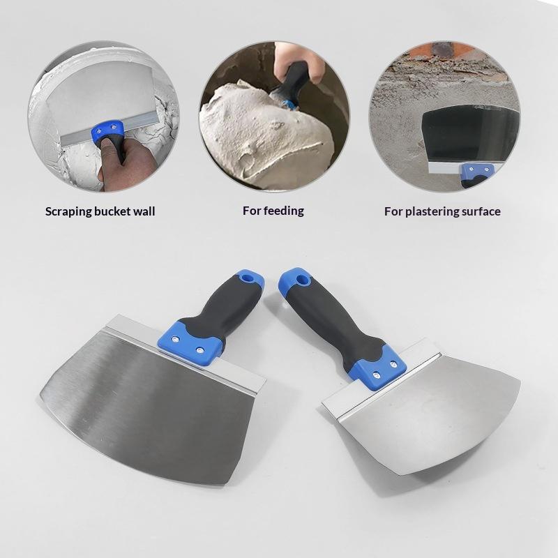 Stainless Steel Paint Scraper High Quality 4 Inch Putty Knife with Comfortable Grip Handle for Wallpaper Removal and Cleaning