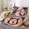 1pc Cat Faces Blanket Warm, Cozy, And Soft, Suitable for Sofas, Beds, Cars, And Office Use.Perfect for Camping And Travel, Making It a Great Gift for