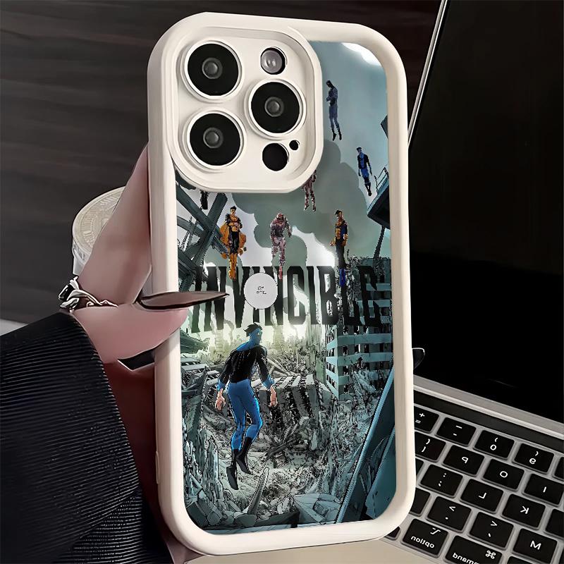 Phone Case for iPhone 17 Air 16E 15 16 Pro Max I-Invincible Anime Cover 14 Plus 13 12 Mini Soft Shell Silicone Fundas