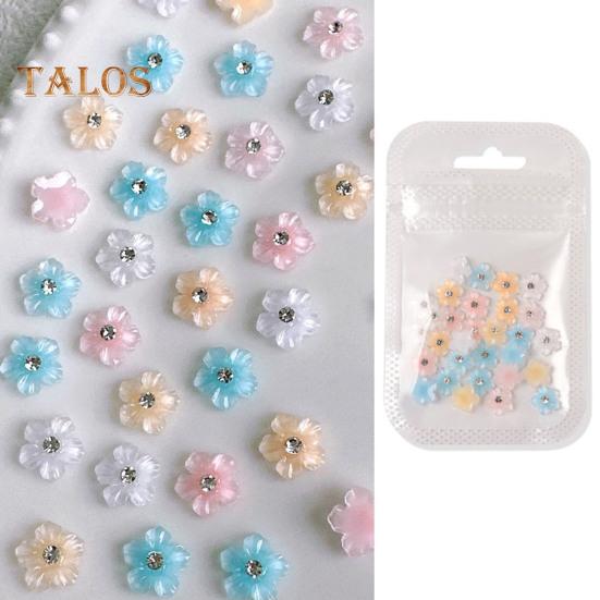 30 buc./pachet Bijuterii Nail Art Accesorii pentru design unghii colorate Accesorii elegante pentru carcase pentru telefon DIY Decorare Salon de unghii