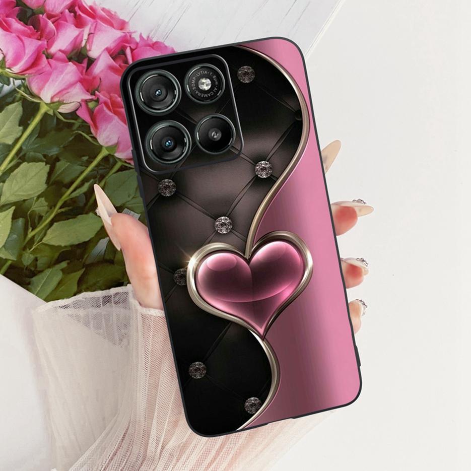 Für Motorola Moto G17 Power Case Moto G15 Niedliche Katze Blumen Bemalte Hülle Weiche TPU Handyhülle Für Motorola G15 Power MotoG17 Taschen