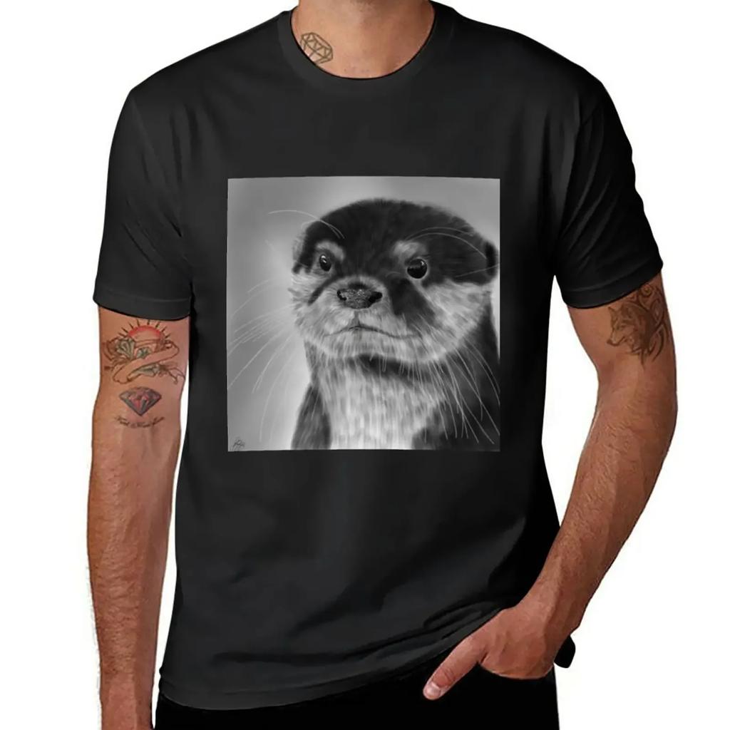 Otterly Handsome T-Shirt anime vintage quick-drying heavy weight t shirts for men