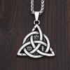 Classic Vintage Odin Trinity Nordic Rune Pendant Necklace For Men Women Viking Witch Celtic Knot Necklace Fashion Amulet Jewelry