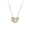 925 Silber Vergoldet Aurora Herz Damen Halskette