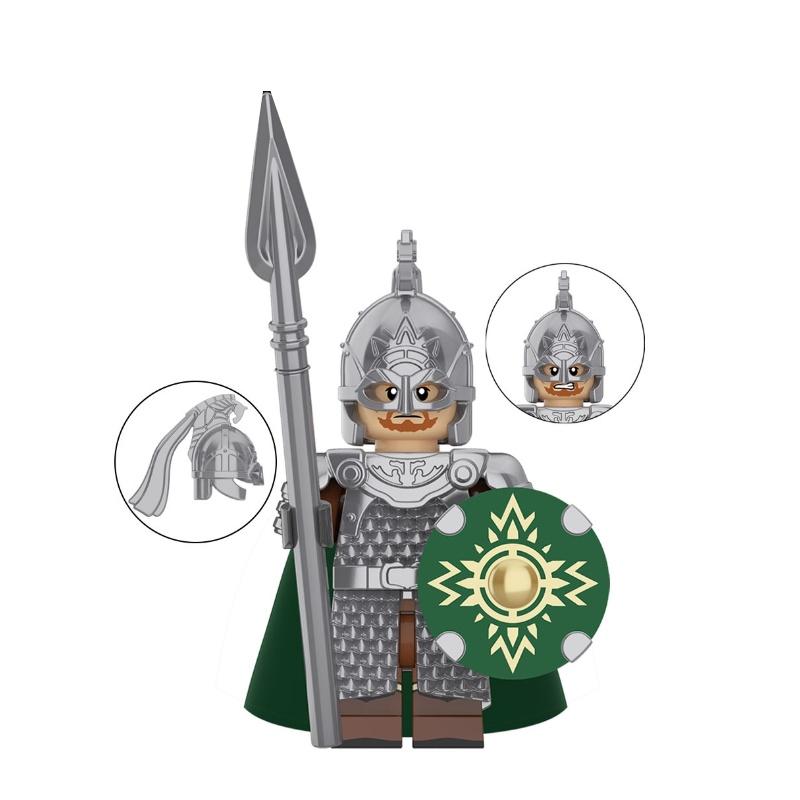 Kt1046 Blocs de construction Jouet Garde Chevalier Lo-han Ancien Matériau Plastique