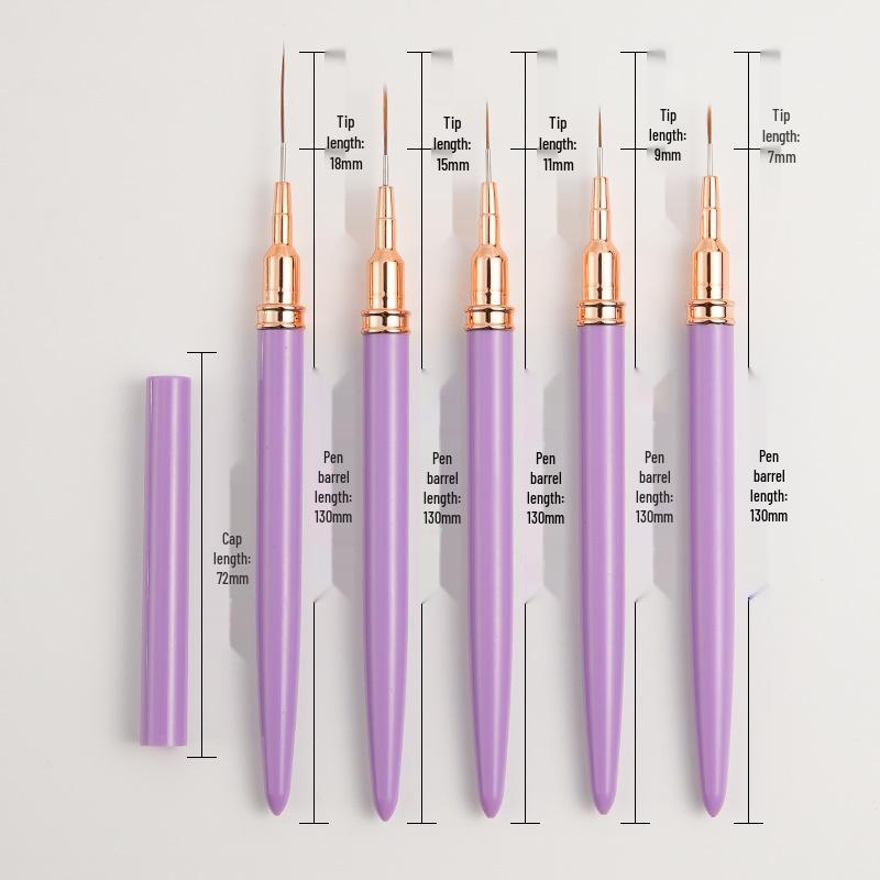 

Набор лаков для дизайна ногтей и подводки для глаз: Цветок, Контурирование, Нижняя ресница, Коллекция кистей игольчатого типа