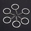 10Pcs Key Rings Keychain with Split Ring Metal Blank Keyfob Key Pendant Charms Holder Link Rings DIY Key Chains Keyring