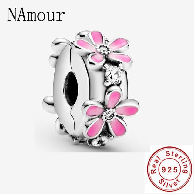 

Стерлингового Серебра 925 пробы, белые ажурные музыкальные клипсы с ромашками, Патти, овцы, сделай сам, тонкие бусины, подходят для оригинального модного браслета, ювелирные изделия