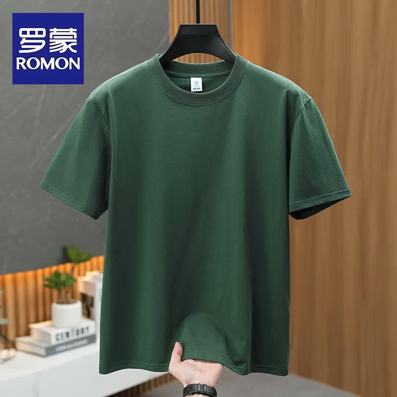 ROMON Men's Summer Loose Fit Short Sleeve T-Shirt