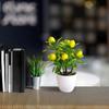Artificial Fruits Lemon Simulated Bonsai Artificial Lemon Tree Mini Potted Realistic Fake Desk Plant for Room Kitchen Party