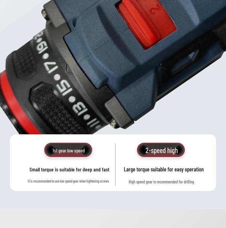 Rechargeable Multifunctional Handheld Electric Drill & Screwdriver Tool Set