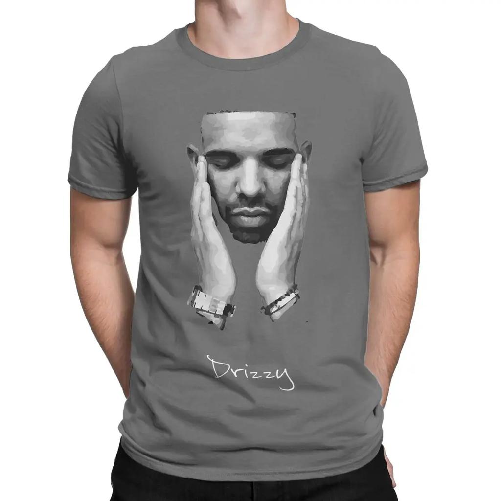 Drake Drizzy Rapper New Album Men T Shirt Novelty Tees Short Sleeve Crewneck T-Shirt 100% Cotton Plus Size Clothing