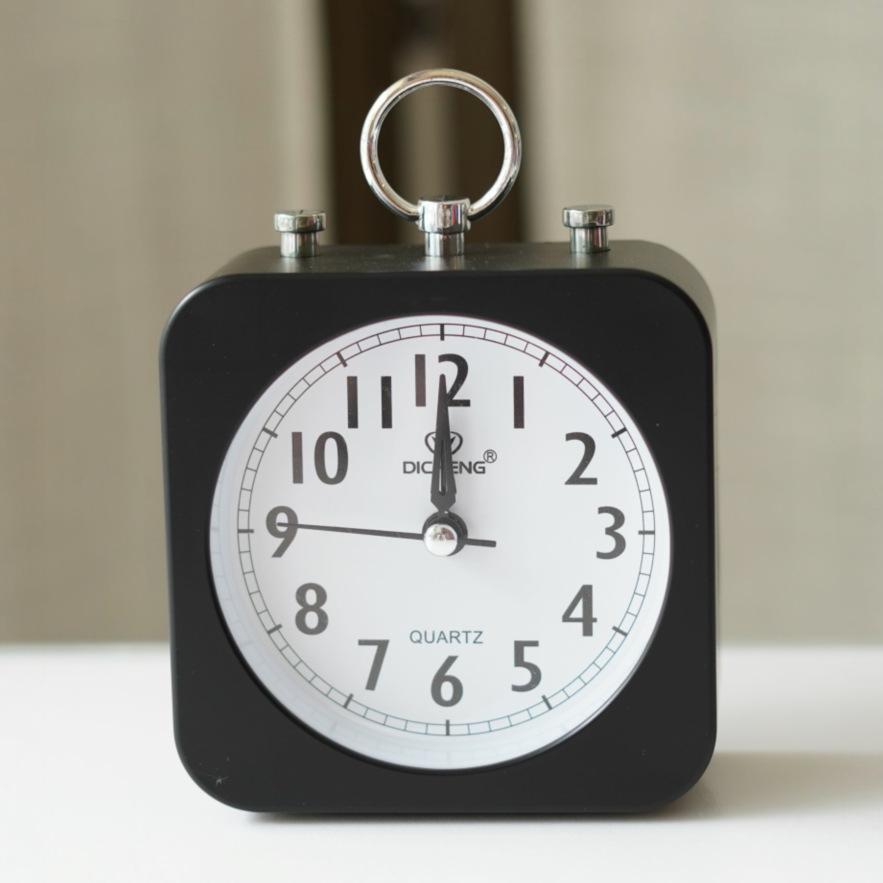 Creative Mute Cute Alarm Clock Student Simple Dormitory Desktop Bedside Bedroom Clock Children Alarm Clock