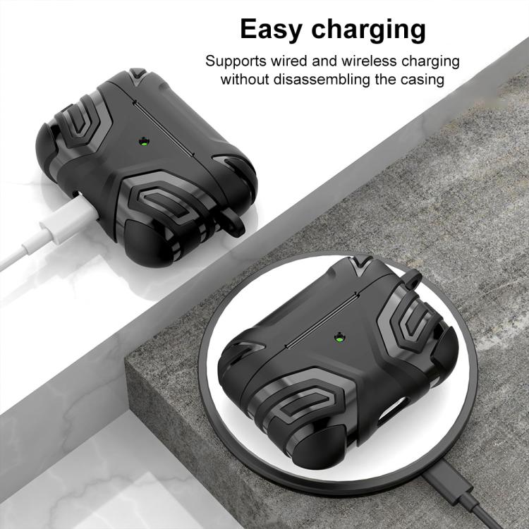 TPU Earphone Protective Case With Carabiner for AirPods Pro 2