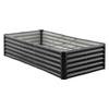 Metal Raised Garden Bed, 1.8 X 0.9 X 0.4 M Outdoor Galvanized Planter Garden Box, Open Bottom Design, Large Planter Raised Bed for Growing Vegetables,