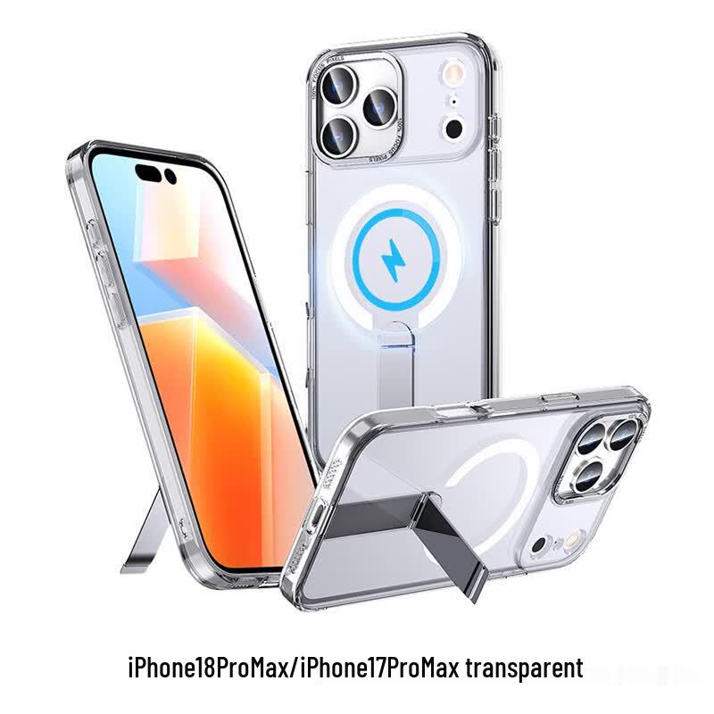 CAXITON Transparent Magnetic Stand Phone Case for iPhone 17 Pro Max