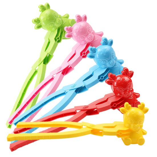 Schneeball-Maker mit langem Griff, einfach zu bedienen, Winter-Schneeball-Form für den Außenbereich, Schneekampf-Spielzeug für Geschenke