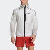 Adidas Casual Sports Reflective Windproof Logo Hooded Jacket Men Jackets White HA7538