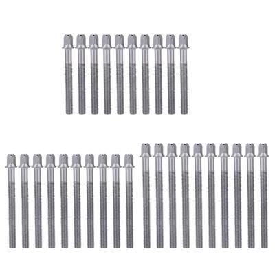 10Pcs Drum Blot Tension Rods Screws Long Metal Drum Tight Screws Musical Instrument Accessory Easy To Install