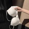 Women's Simple Seamless Naked-Feel Bra Lightweight Style for Small Bust Wireless Thin Strap Cutout Sexy Underwear