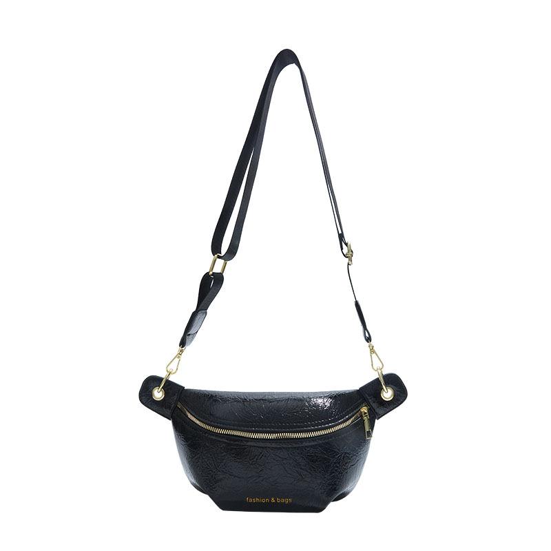 Broadband Fanny Pack Simple Casual Fashion Travel Bag Women's New Commuter Shoulder Messenger Bag