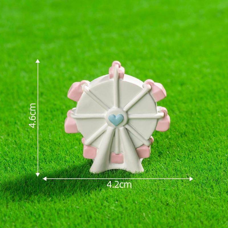 Micro-landscape Ferris Wheel Roller Coaster Amusement Park Cake Baking DecorationsBlind Bag Accessories Small Ornaments