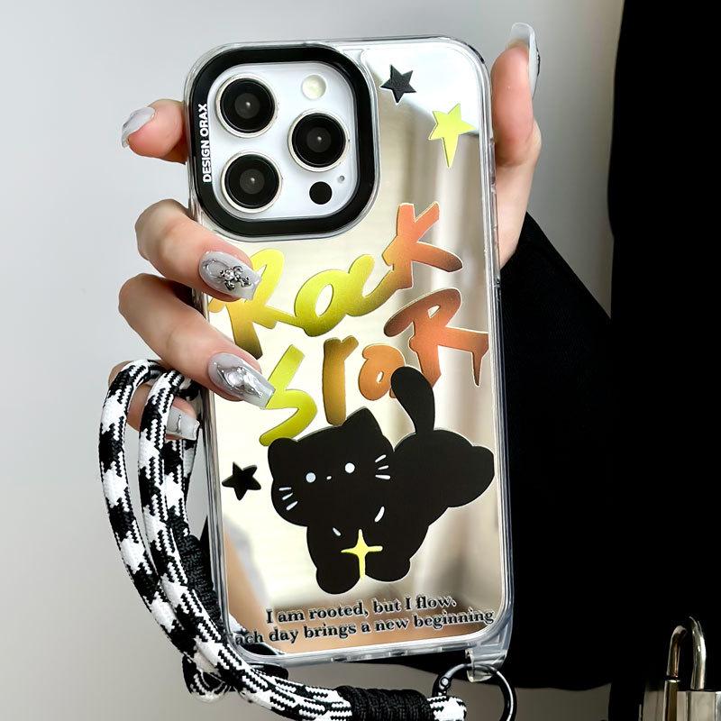 Zhitai Apple 16 Pro Case: Compatible with iPhone 15/14 Pro Max, 13, 12. Lanyard and Mirror Shell Included.