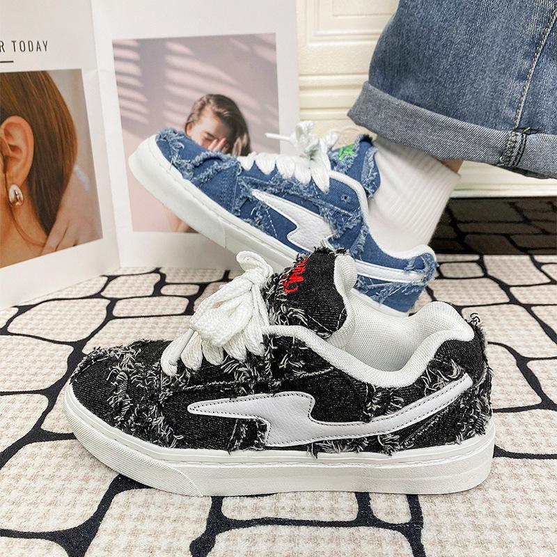 Couple 22 Spring and Summer New Skateboard Shoes Casual Retro Thick Baseplate Shoes Niche Non-collision Sports Trendy Shoes