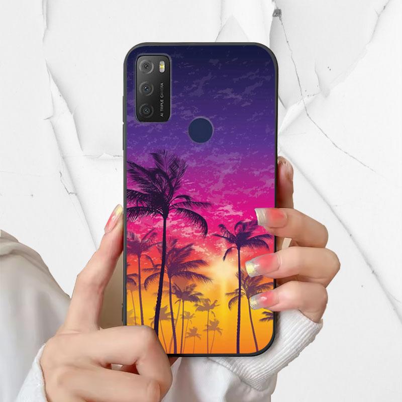 For Alcatel 1S 2021 Case 6025H 6025D Fashion Silicone Soft TPU Phone Cover For Alcatel 1 S 2021 1S(2021) Case Funda Coque Bumper