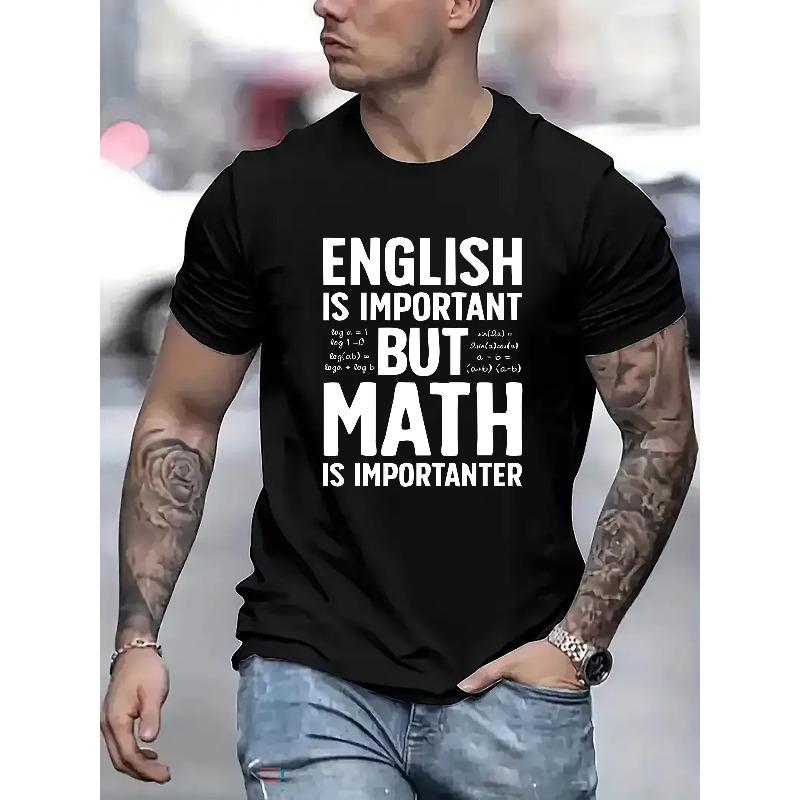 

European sizes Personalized Letter Print, Men S Round Neck Short Sleeve T-Shirt, Casual T-Shirt, Lightweight And Comfortable Summer Top. S чёрный