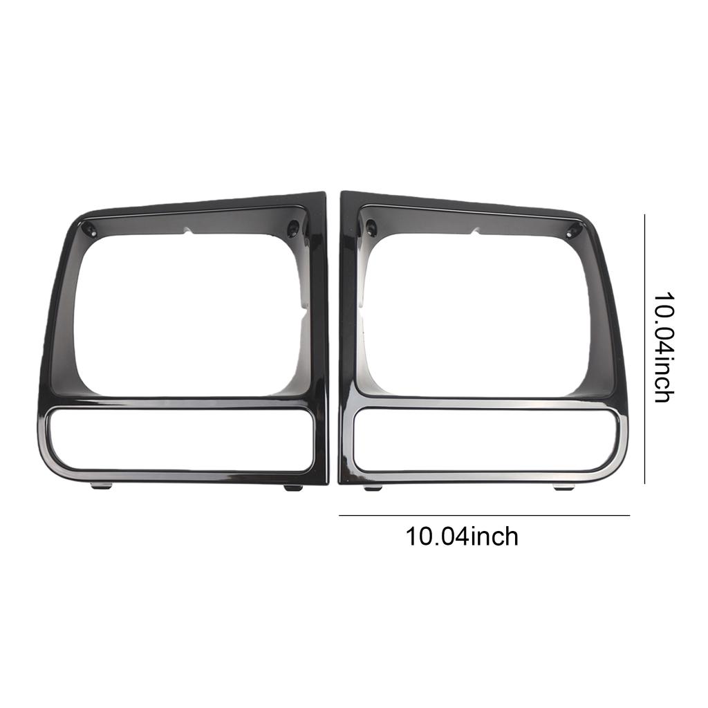 1 Pair Headlight Decorative Frame 5EM73SW1 Headlight Protection Frame CH2513156 for Jeep Cherokee 1998 1999 2000 2001 2002
