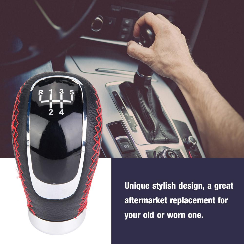 Stick Sifter Gear Lever Shift Knob Head 5 6 Speed Pattern  with 3 Replacement Covers