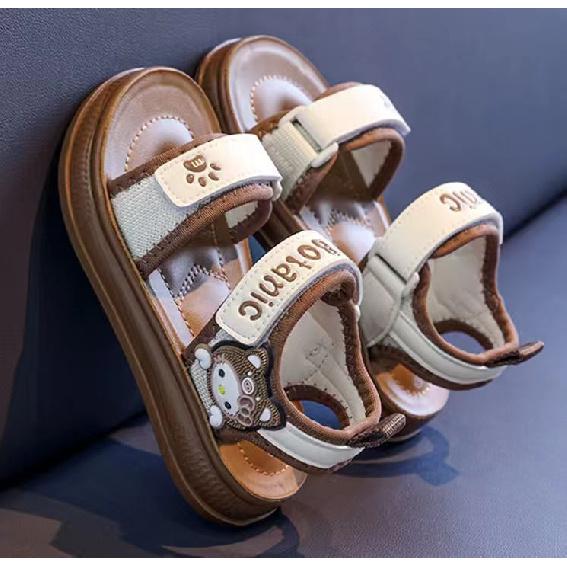 Girls' Summer Sandals2026New children's soft-soled Velcro open-toe beach shoes for girls, suitable for older children and princess shoes