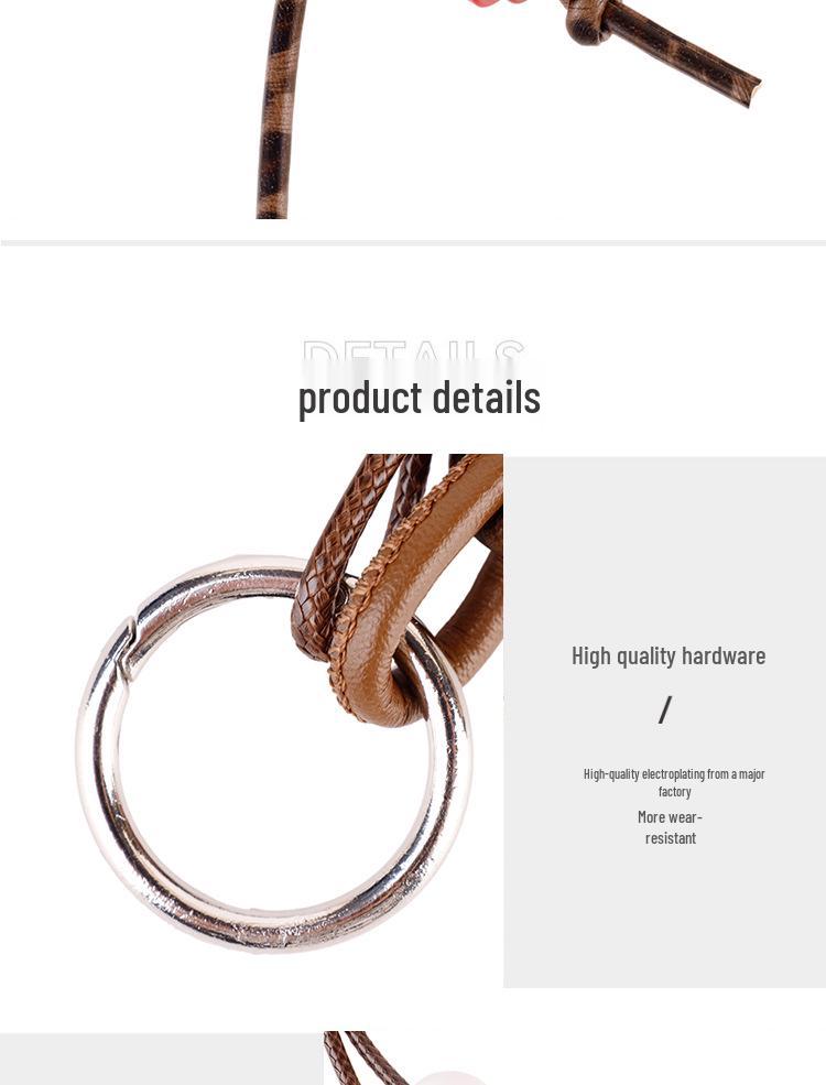 Retro Quasten-Schlüsselanhänger mit Naturholzperlen & Schleife