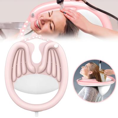 Inflatable Hair Washing Basin Portable PVC Foldable Shampoo Basin for Pregnant Women Elderly Patient Quickly Inflated Deflated