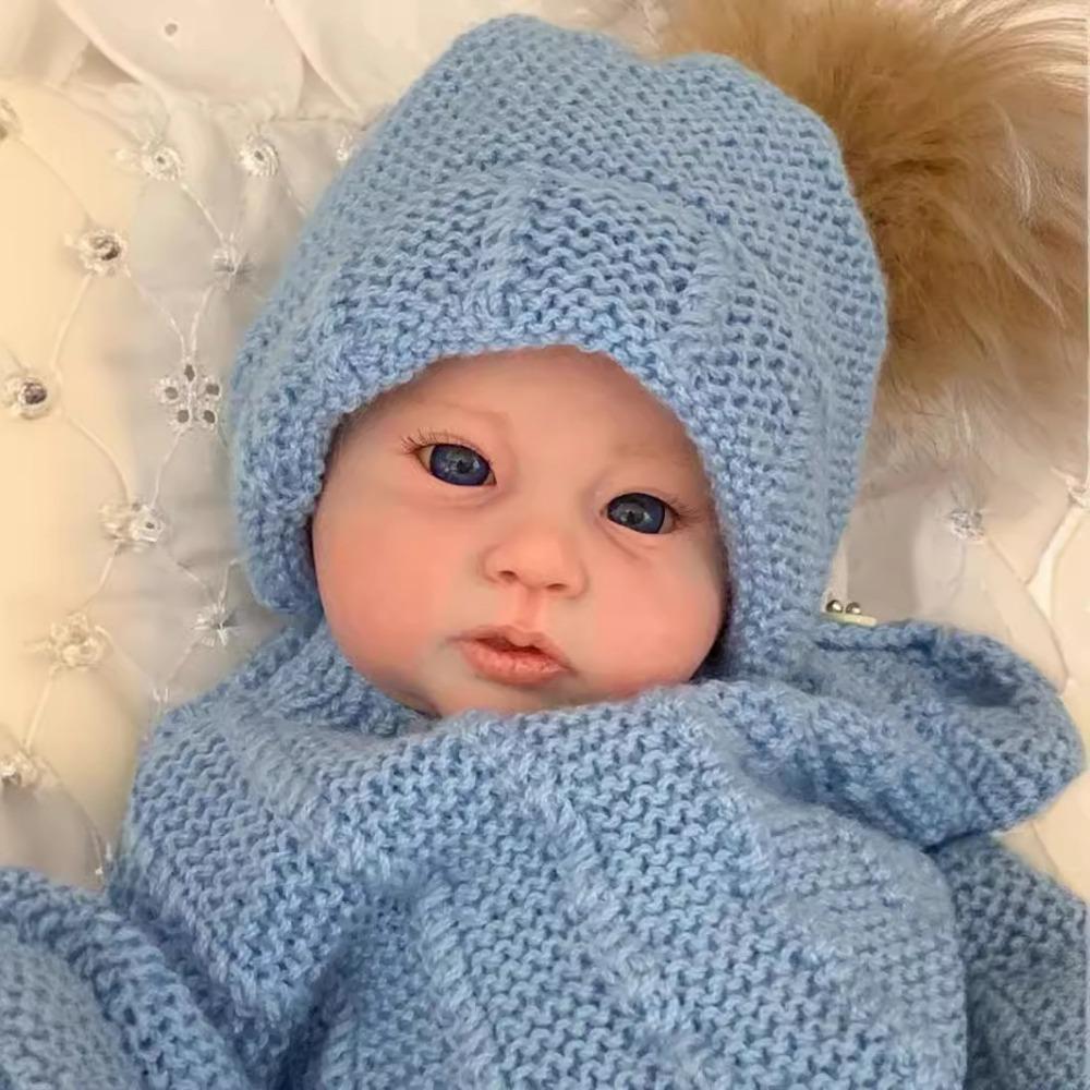 50 Cm Silicone Head Body and Limbs Raven Reborn Doll Kits Unpainted Newborn Doll Parts Blank Unfinished Doll Mold DIY Bebe Reborn Toy Doll Accessories