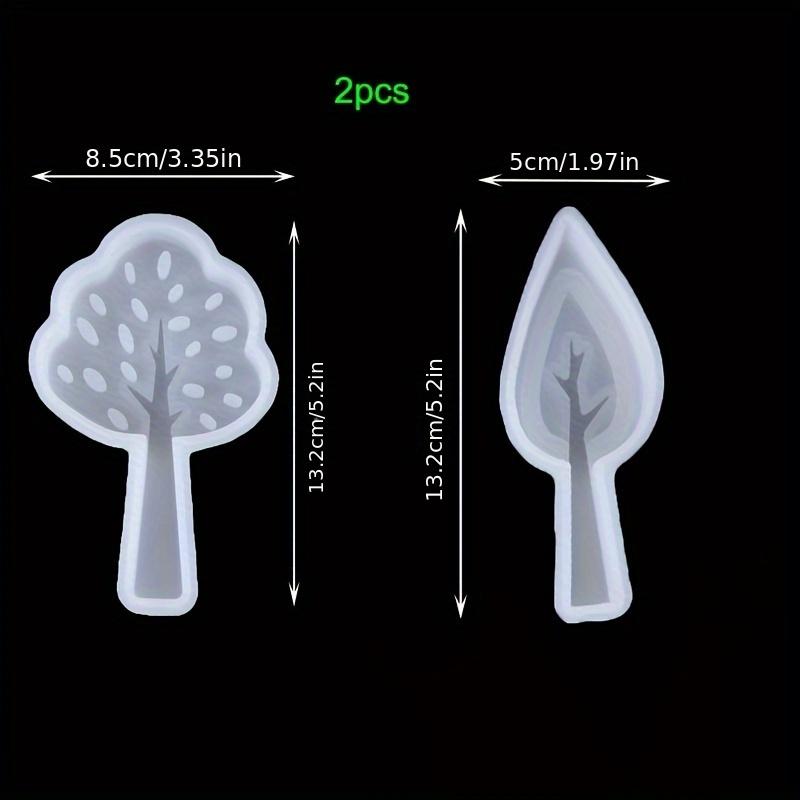 DIY Tree Candle Silicone Mold Gypsum Aromatherapy Leaf Candle Holder Desktop Display Resin Epoxy Mold Home Decoration Storage
