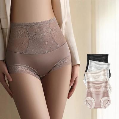 NEW Underpanties Tummy Control Pants Sexy Panties Hollow Lace Lingerie Traceless Briefs Butt Lift High Waist Women's Intimates