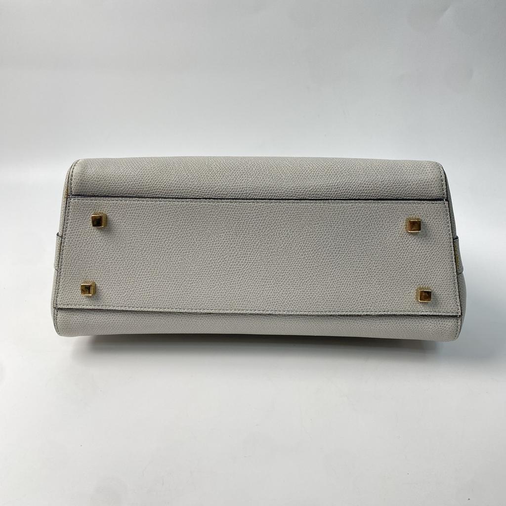 Used ValextraShoulder Bag Ash Gray/gold Leather Women