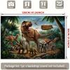 2D Jungle Dinosaur Happy Birthday Backdrop Boys Photoshoot Background
