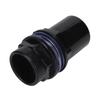 5 Pcs Set PVC Aquarium Water Pipe Joint Polished Finish Black Fish Tank Accessories Hexagonal Transparent Rubber Mat