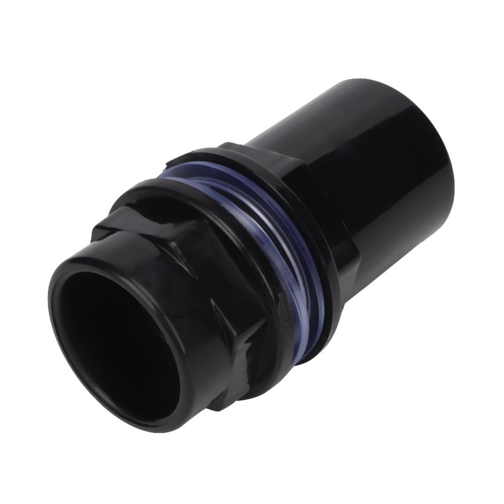 5 Pcs Set PVC Aquarium Water Pipe Joint Polished Finish Black Fish Tank Accessories Hexagonal Transparent Rubber Mat