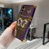 For Samsung Galaxy A36 5G/A56 5G Case Electroplated TPU+PC Phone Cover with Butterfly Kickstand
